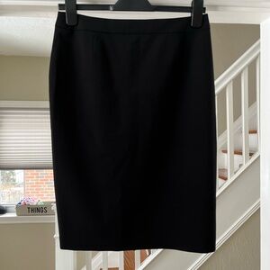 NWT Hugo Boss Black Wool Pencil Skirt